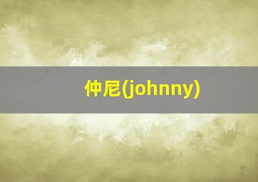 仲尼(johnny)