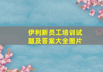 伊利新员工培训试题及答案大全图片