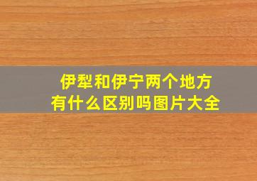 伊犁和伊宁两个地方有什么区别吗图片大全