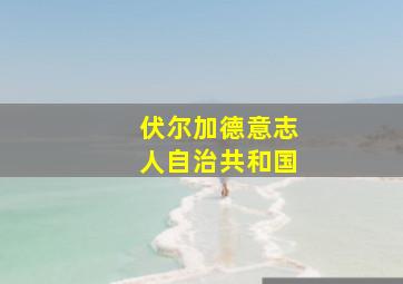 伏尔加德意志人自治共和国