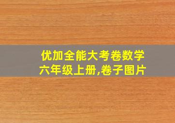 优加全能大考卷数学六年级上册,卷子图片