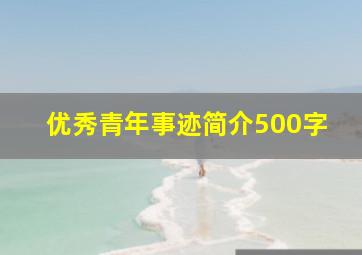 优秀青年事迹简介500字