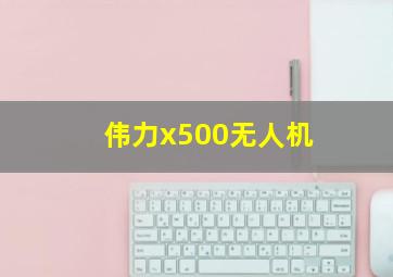 伟力x500无人机