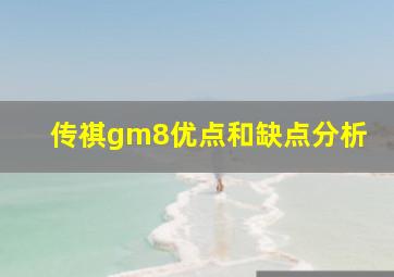 传祺gm8优点和缺点分析