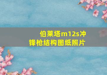 伯莱塔m12s冲锋枪结构图纸照片