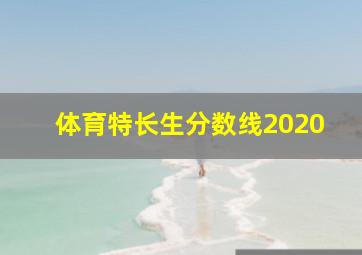 体育特长生分数线2020