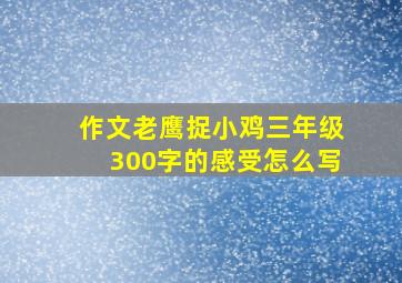 作文老鹰捉小鸡三年级300字的感受怎么写