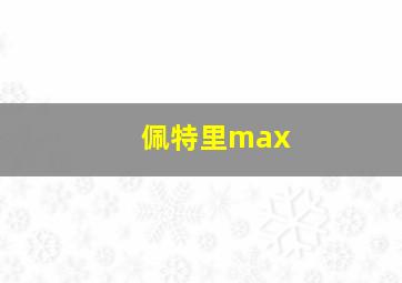 佩特里max