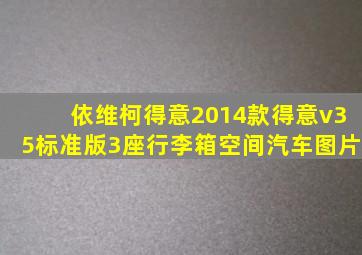 依维柯得意2014款得意v35标准版3座行李箱空间汽车图片