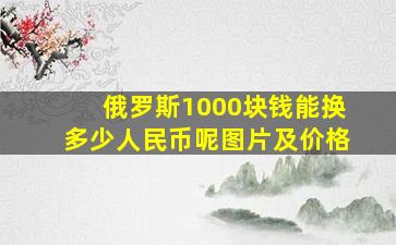 俄罗斯1000块钱能换多少人民币呢图片及价格