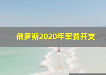 俄罗斯2020年军费开支