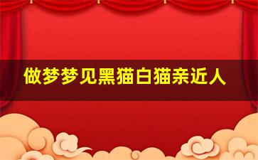 做梦梦见黑猫白猫亲近人