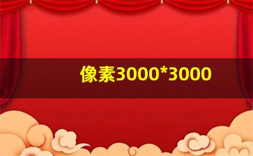 像素3000*3000