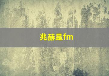 兆赫是fm