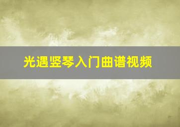 光遇竖琴入门曲谱视频