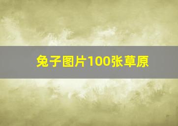 兔子图片100张草原