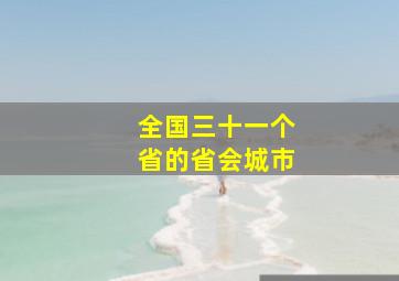 全国三十一个省的省会城市