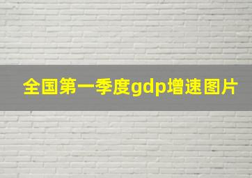 全国第一季度gdp增速图片