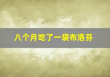 八个月吃了一袋布洛芬