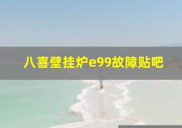 八喜壁挂炉e99故障贴吧