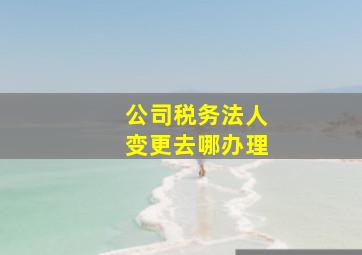 公司税务法人变更去哪办理