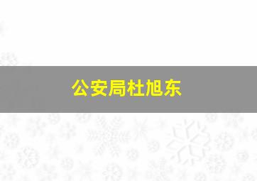 公安局杜旭东