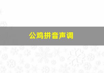 公鸡拼音声调