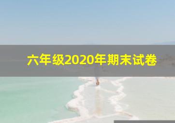 六年级2020年期末试卷