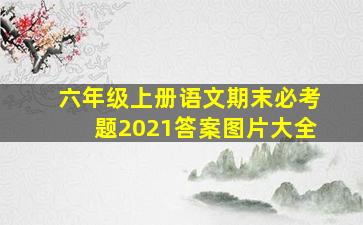 六年级上册语文期末必考题2021答案图片大全