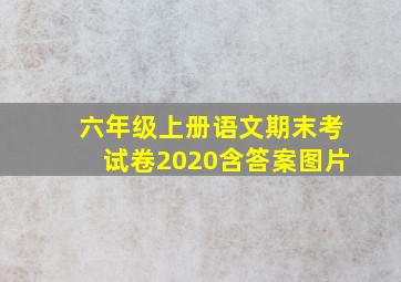 六年级上册语文期末考试卷2020含答案图片