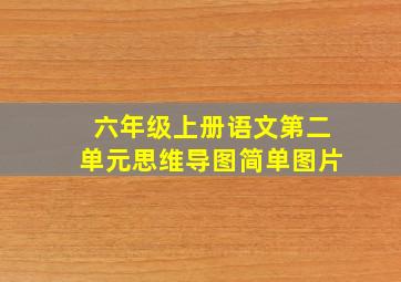 六年级上册语文第二单元思维导图简单图片