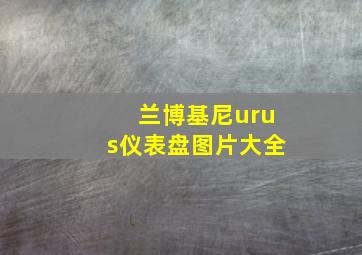 兰博基尼urus仪表盘图片大全