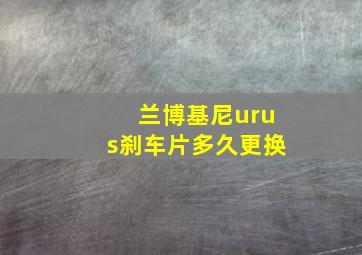 兰博基尼urus刹车片多久更换