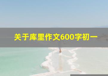 关于库里作文600字初一