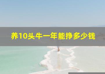 养10头牛一年能挣多少钱