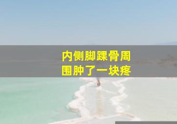 内侧脚踝骨周围肿了一块疼