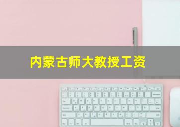 内蒙古师大教授工资