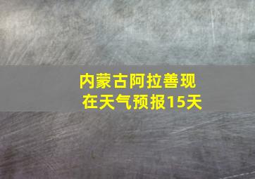 内蒙古阿拉善现在天气预报15天