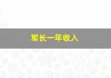 军长一年收入