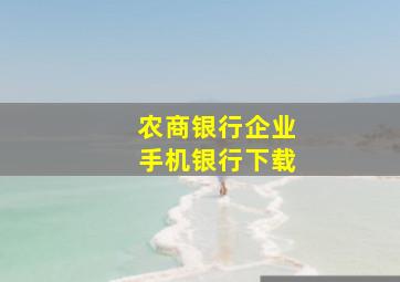 农商银行企业手机银行下载