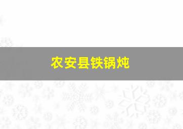 农安县铁锅炖