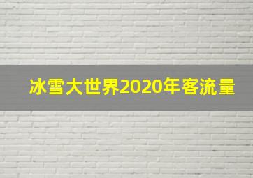 冰雪大世界2020年客流量