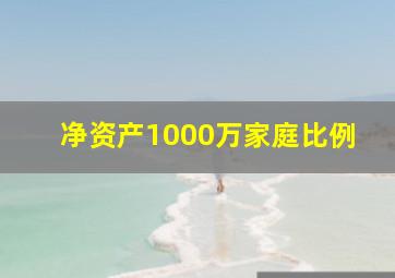 净资产1000万家庭比例