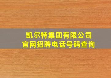 凯尔特集团有限公司官网招聘电话号码查询