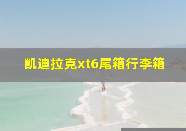 凯迪拉克xt6尾箱行李箱