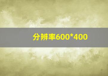 分辨率600*400