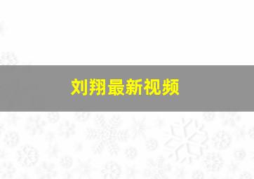 刘翔最新视频