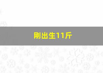 刚出生11斤