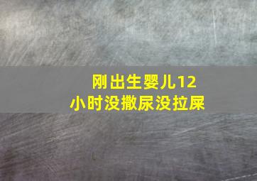 刚出生婴儿12小时没撒尿没拉屎