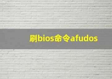 刷bios命令afudos